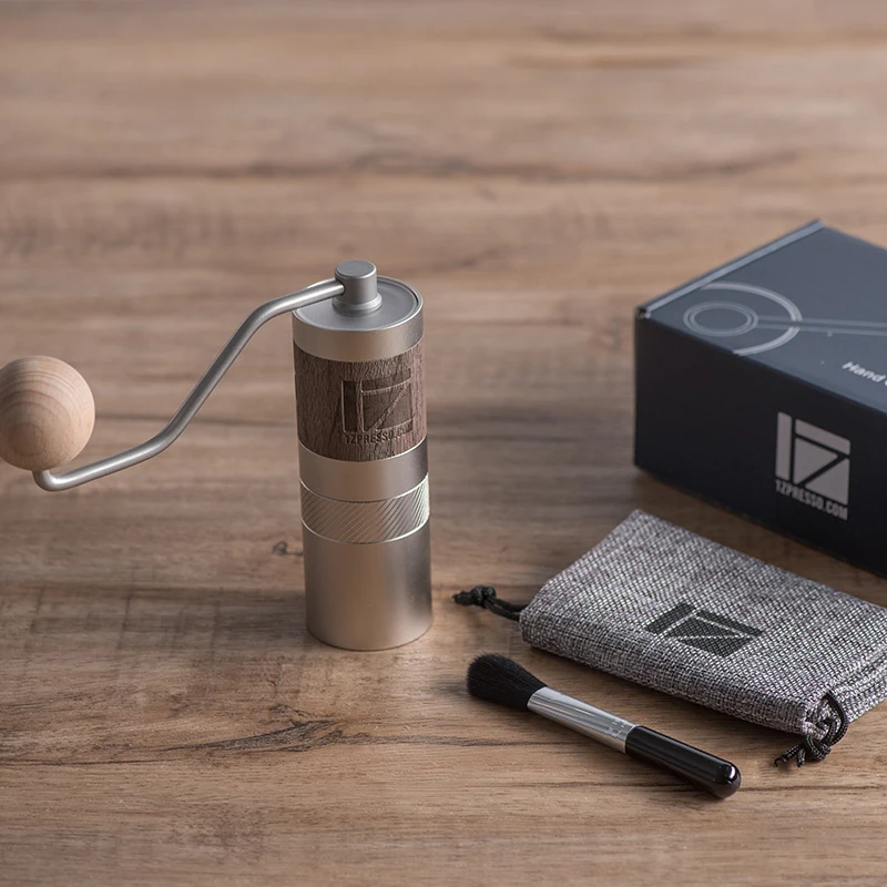 1ZPRESSO Q2 Manual Coffee Grinder Portable 38mm Heptagonal Stainless Steel Burr Coffee Mill Step Adjustment Hand Crank Grinder
