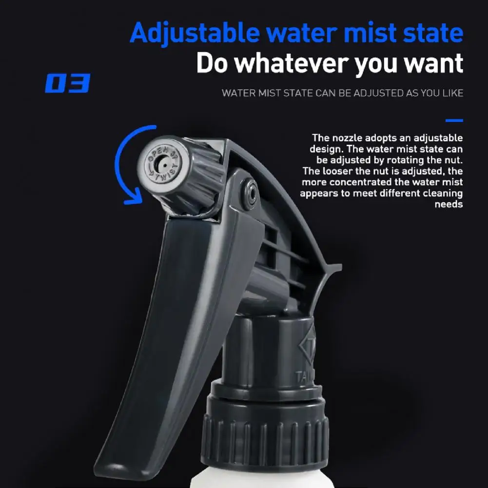 750ML High Quality Sprayer Bottle Lightweight Spray Bottle Refillable Wide Use Sprayer Long Lifespan