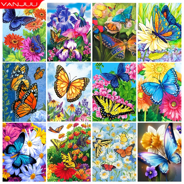 5D DIY My Diamond Art (Butterfly Flower Hands) Diamond Painting Kit (NEW)