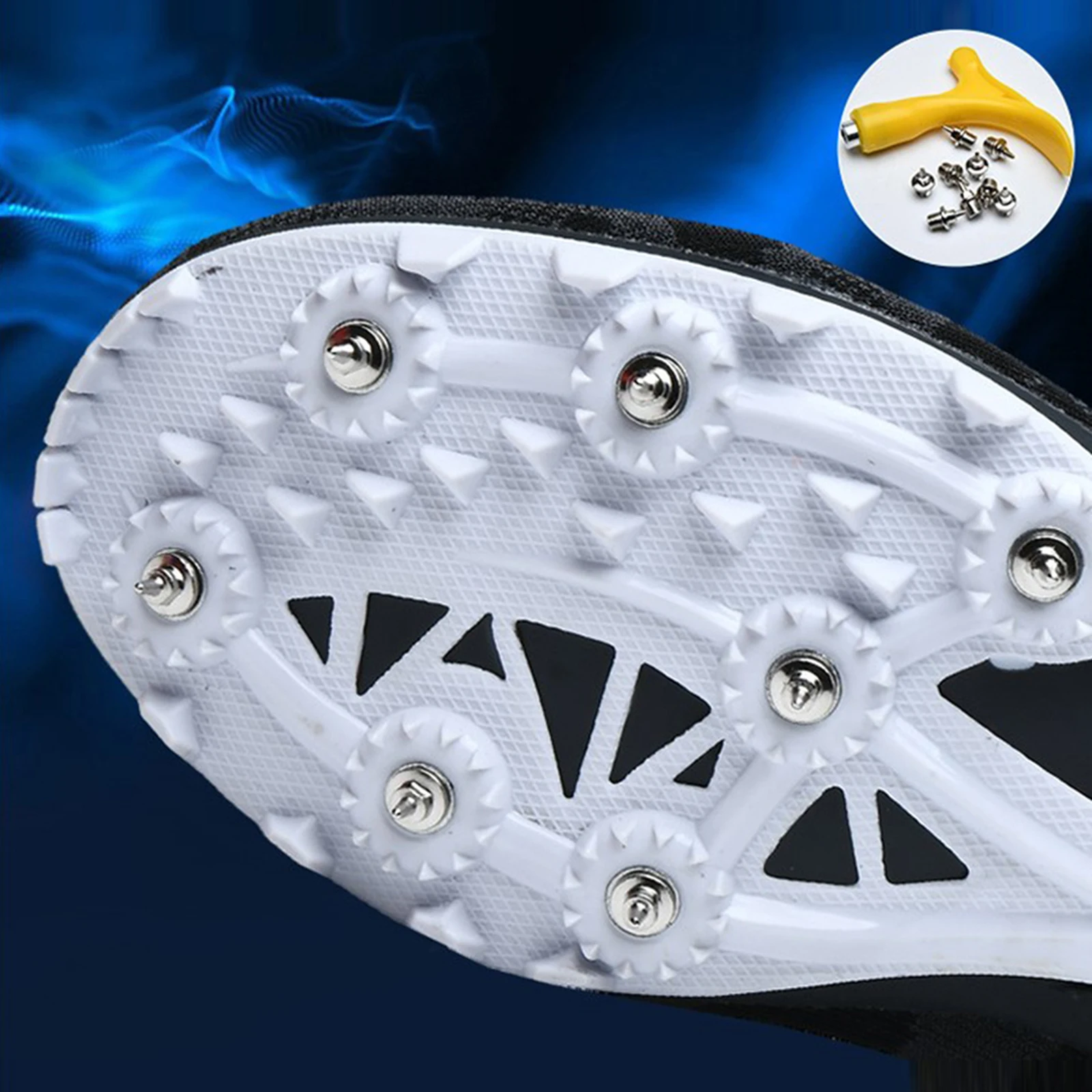 

120 шт. Новые шипы для обуви для гусеничного поля Серебристые/золотистые 0,25 дюйма иглы для гусеничного поля сменные детали для кемпинга