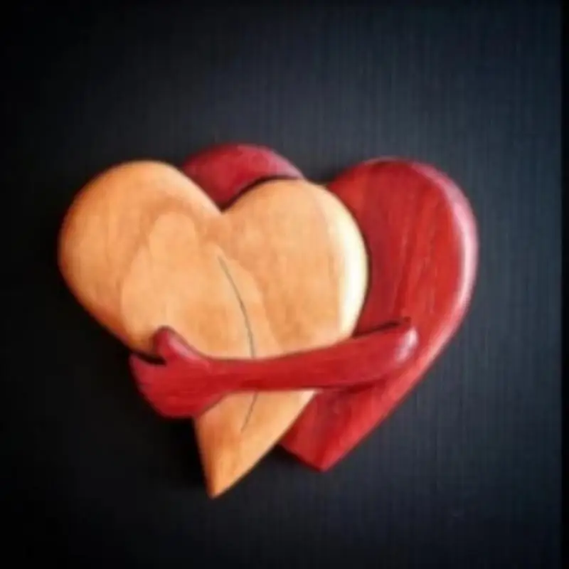 

Wood Heart Decoration Exquisite Wooden Love Ornaments Compact Double Heart Art Piece Dropshipping Unique Gifts for Mothers Day