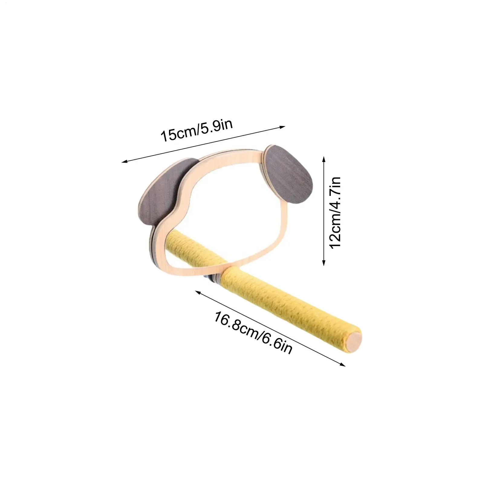 Bird Perch Climbing Toys With Puppy Ear Mirror Parrot Perch Stand For Play Area Boredom Prevention Mental Stimulation Parakeets