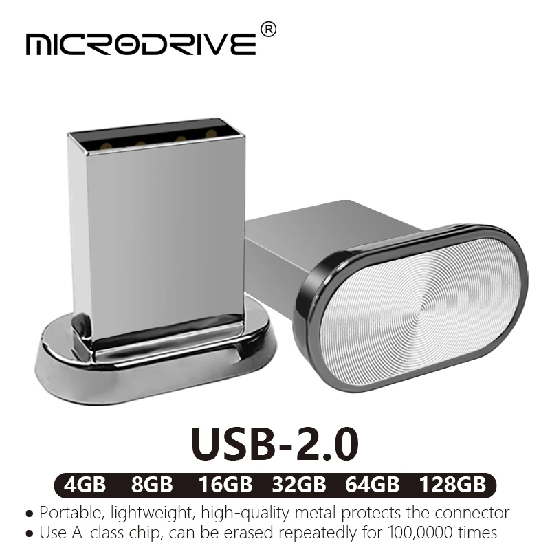 귀여운 USB 2.0 플래시 드라이브 64GB 내구성 메모리 스틱 4GB 8GB 16GB 32GB 슈퍼 미니 메탈 펜 드라이브 32GB 2.0 펜드라이브