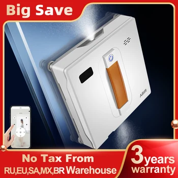 หุ่นยนต์ทำความสะอาดหน้าต่าง WD8 abir, สเปรย์น้ำแร่คู่, หน่วยความจำอัจฉริยะ, ดูดสูญญากาศสูง, เซ็นเซอร์เลเซอร์, เครื่องดูดฝุ่นอัตโนมัติกระจกผนังบ้าน 1