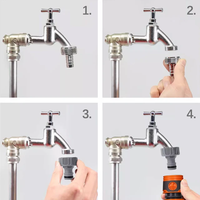 1Pc 1/2 ' 3/4 16 Mm -Es Kerti Otthoni Öntözési Csaptelep Golyószeleppárral Réz Csatlakozó Adapter Kapcsoló Szerszám - Image 3