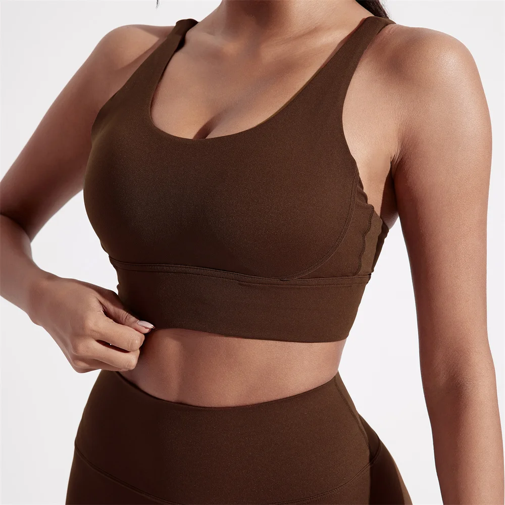 Women Cross Back Fitness Fitness Sport Bra 6