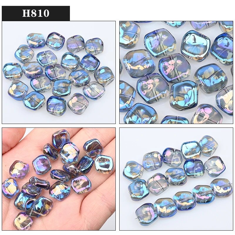 12mm 20pcs Austria Crystal Beads Irregular Smooth Glass beads Beads for Jewelry Bracelet Making DIY Crafts Gifts