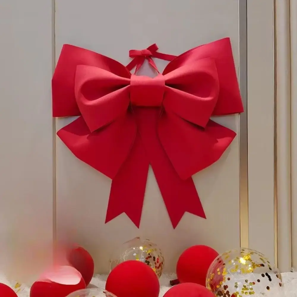Eva Material Big Bow Large Size Reusable Wall Decoration Diy Material Spring Festival Style Front Door Decor Christmas Tree