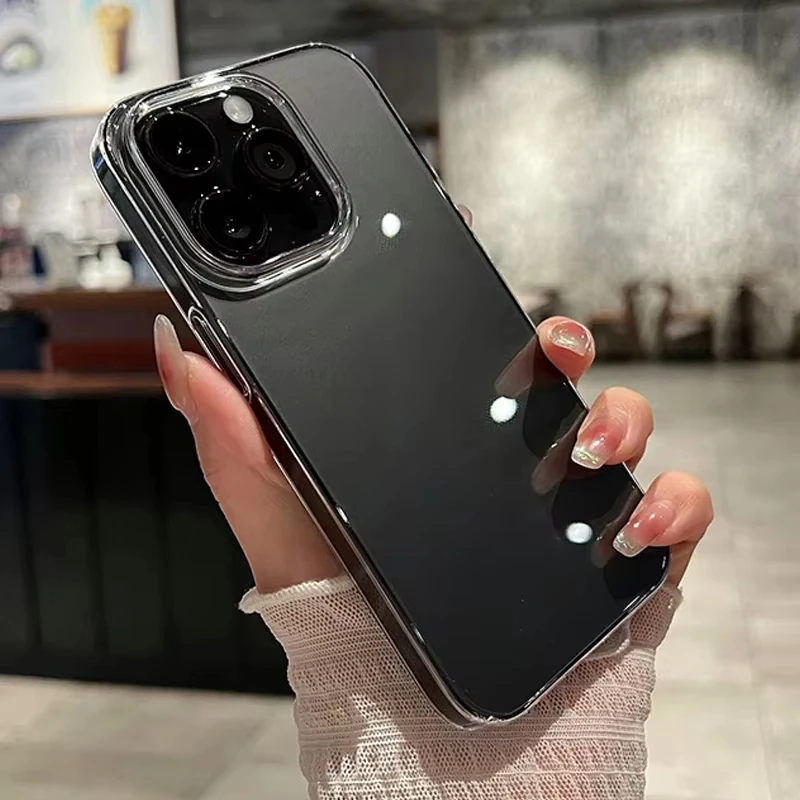 Luxury Shockproof Clear Bumper Phone Case - Transparent Soft Acrylic Cover Accessory