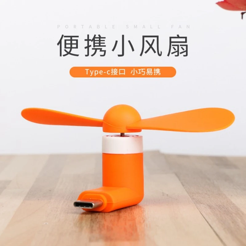 Creative Mini Micro Portable Fan Mobile Phone Mini Fan Charging Treasure Cooling Fan For Type-C USB Gadget Fans Tester 6 S9eef0f25405e4764b6d8660fe69dadb0d