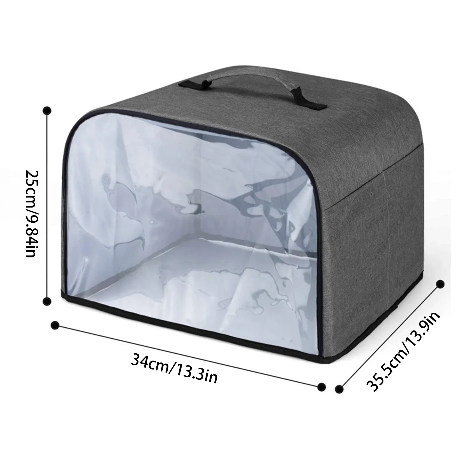 Grill Cover Waterproof Clear Front Panel Dust Storage Pockets Indoor For Ninja Foodi Grill AG300 AG301 AG302 AG400