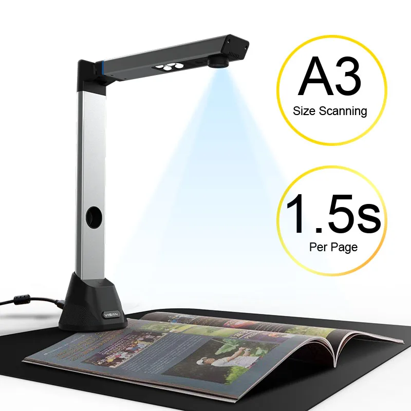 Scanner Portatile Joyusing 14MP - Per Libri E Documenti Fino A A3, OCR, Converti In PDF/Word