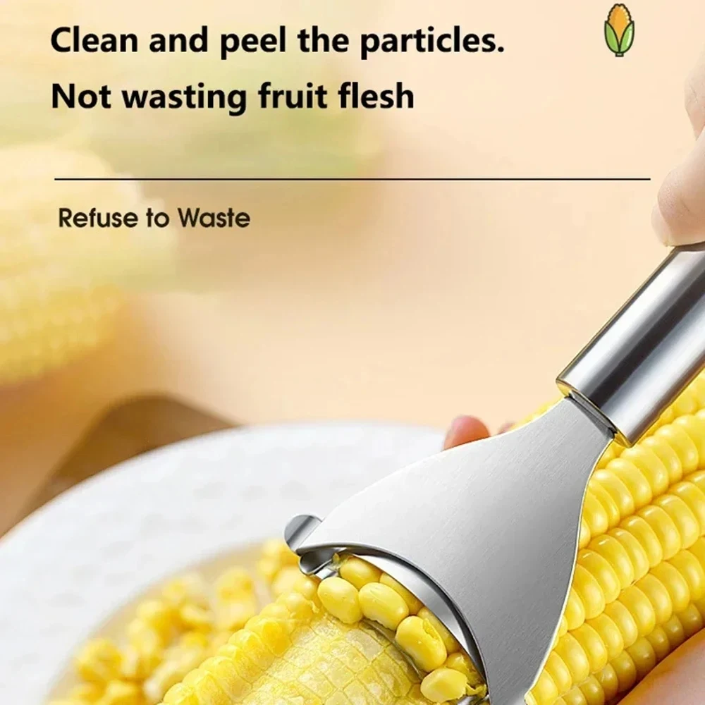 Stainless Steel Corn Planer Ergonomic Handle Corn Peeler Effortless Corn Kernel Separator Quick Corn Stripper Durable Kitchen Ga 1