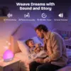 Wake Up Light Sunrise Alarm Clock Timer 30 White Noise Sound Machine Dimmable RGB Night Lights Sleep Aid Snooze Ideal for Gift 4