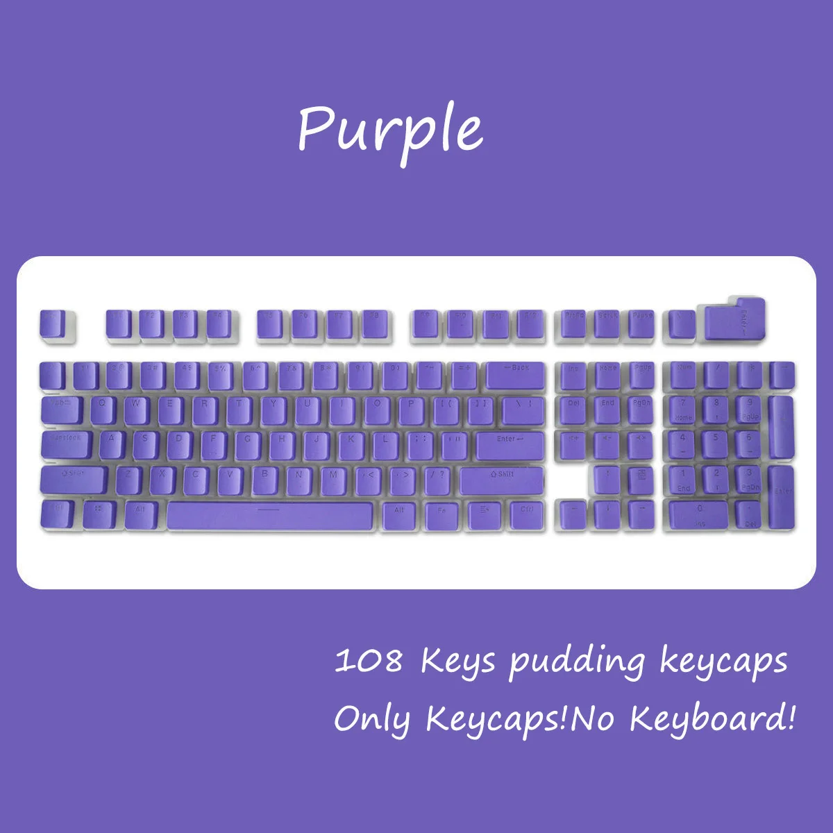  Gaming Mouse y teclado 108 teclas leche púrpura teclado  conjunto OEM PBT teclados teclados accesorios para 61/68/87/104/108 teclados  mecánicos : Electrónica