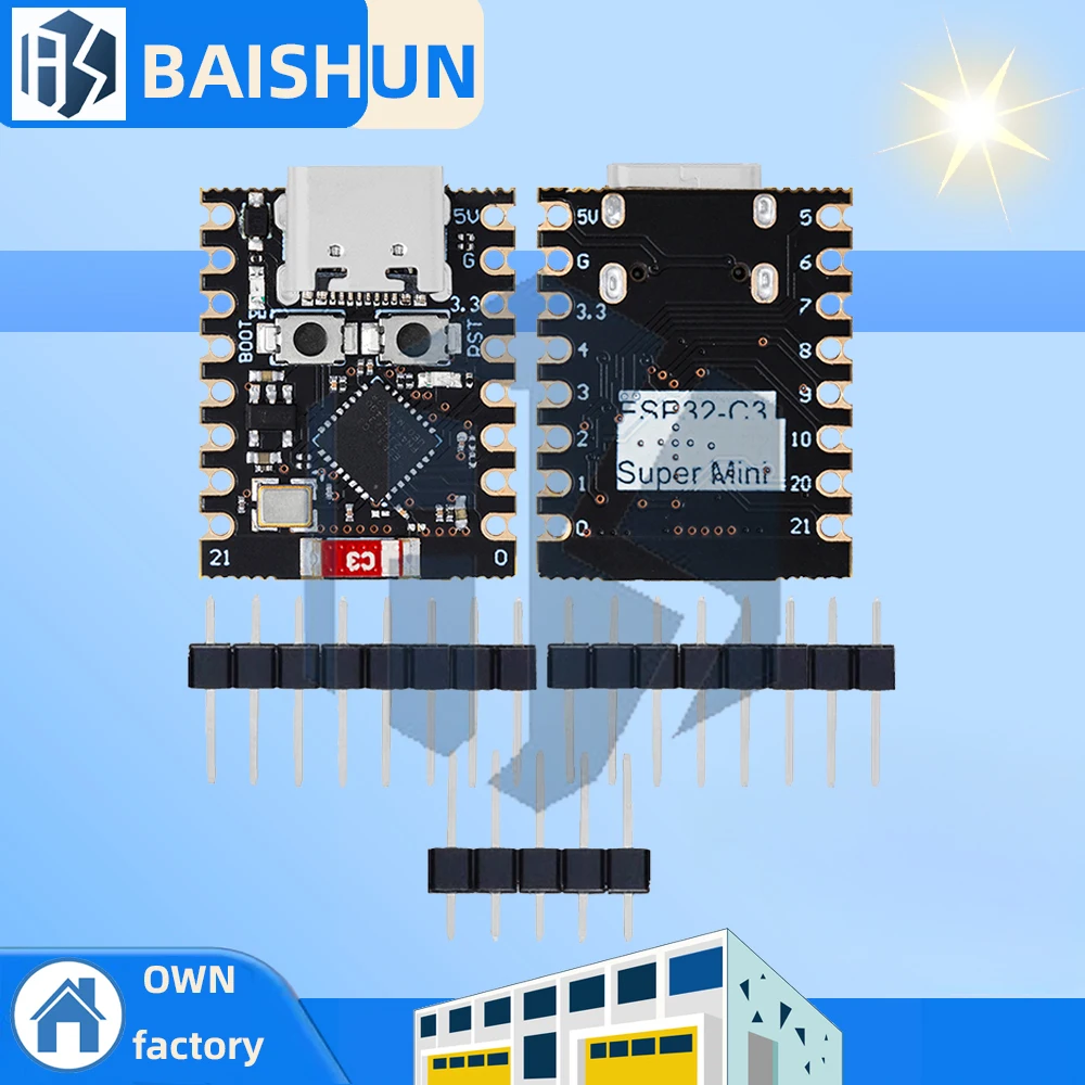 【¥759】ESP32-C3 SuperMini 5pcs-アリエク特価アラート