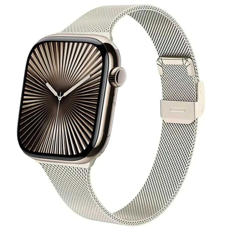 Sleek Milanese Metal Bracelet Watch Strap