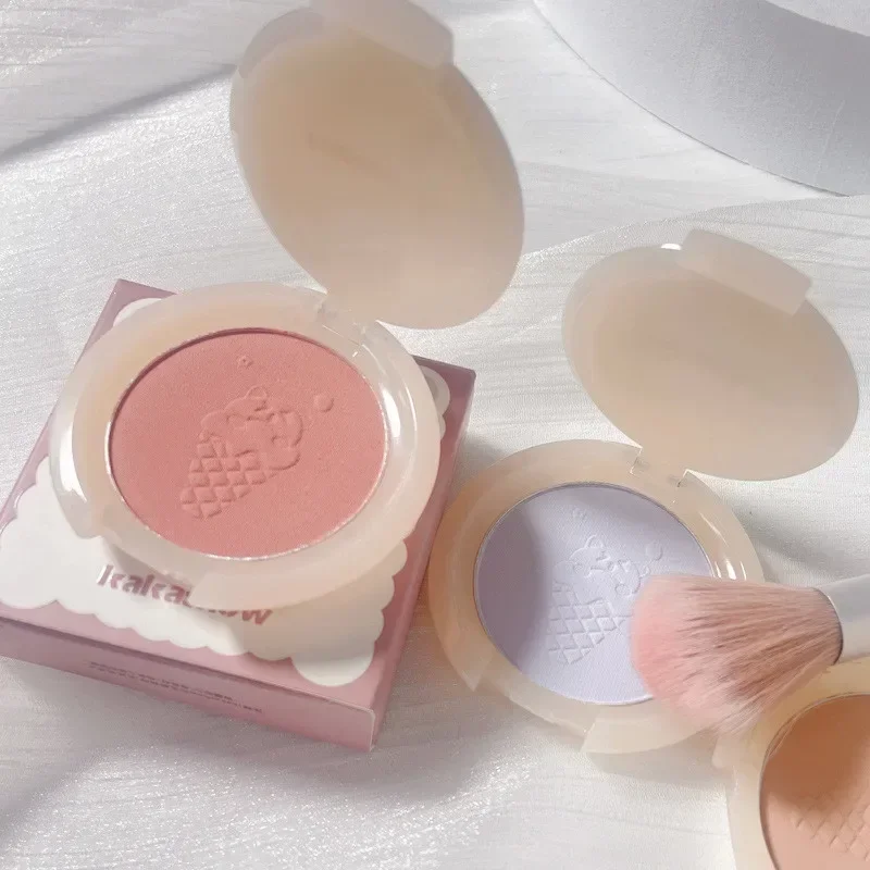 Monochrome Blush Face Mineral Pigment Peach Orange Nude Pink Blue Matte Natural Blush Contour Shadow Cheek Blusher Cosmetic 6