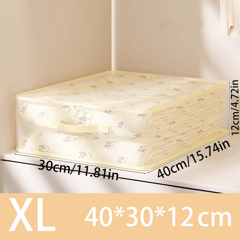 Çarşaf Düzenleyici, Katlanabilir, Toz Geçirmez ve Şeffaf, Erişimi Kolay, Yatak Takımı, Giyim ve Diğer Eşyaların Saklanması İçin Kullanılır