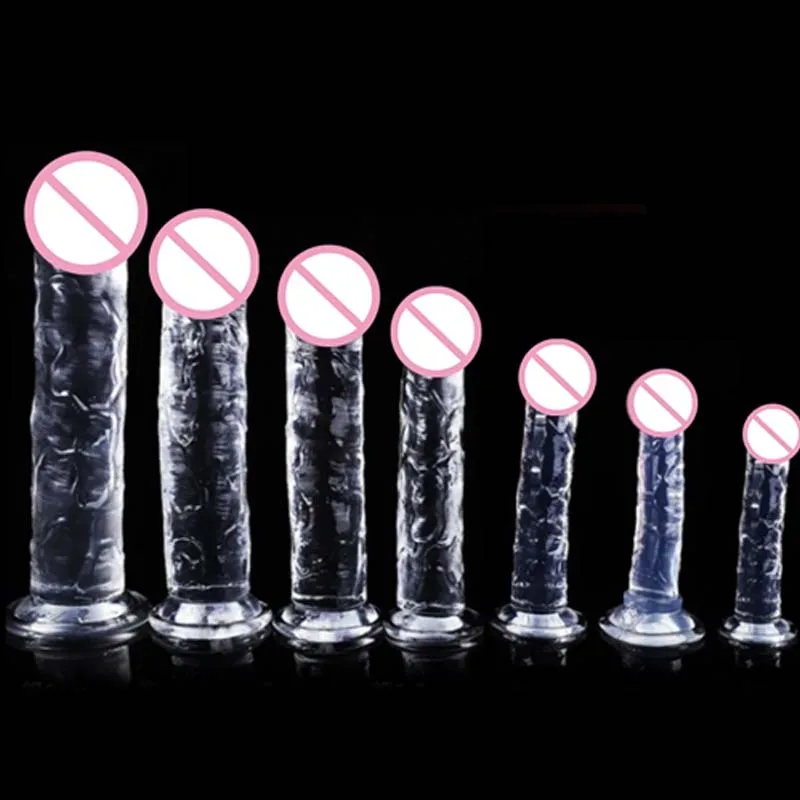Female Sex Toys Realistic Dildo Jelly Penis Suction Cup Dildo 7 Size Female Masturbator Clitoral Stimulator Big Dick Lesbian Sex Toys For Women