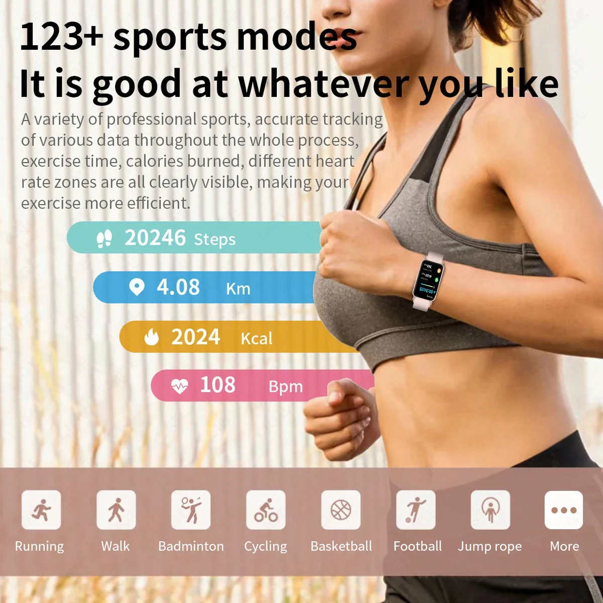 LIGE Smart Watch Women Full Touch Screen Health Monitor IP68 Waterproof Sports Fitness Tracker Smartwatch Woman Bracelet Watches 6