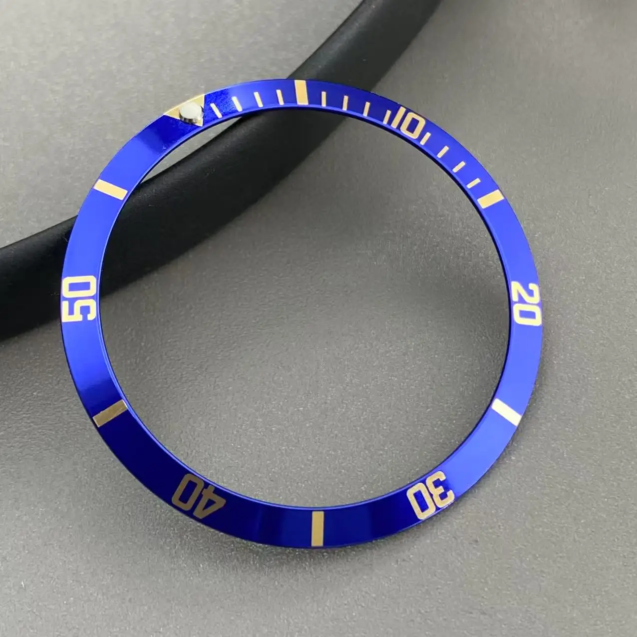 Vintage 36.5mm Aluminum Bezel Insert for 40mm Men's Watch Cases