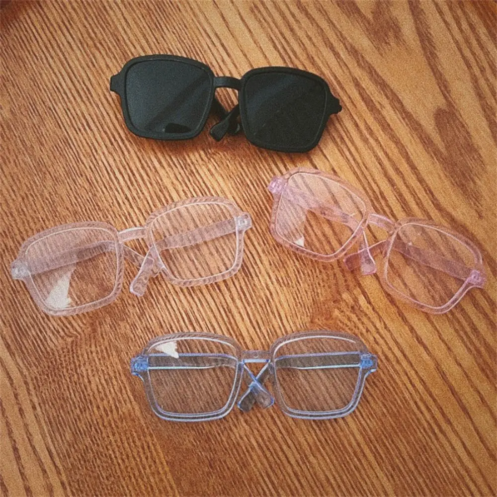 Square Frame Doll Half Frame Glasses Facial Decoration Model Mini Stuffed Doll Headset Lensless Mini Toy