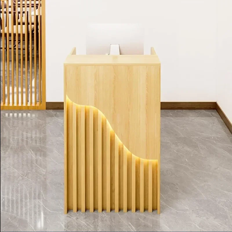 Reception Table Counter Restaurant Furniture Aesthetic Beauty Institute Cafe Cash Advanced Desk Mostrador De Tienda Spa Storage