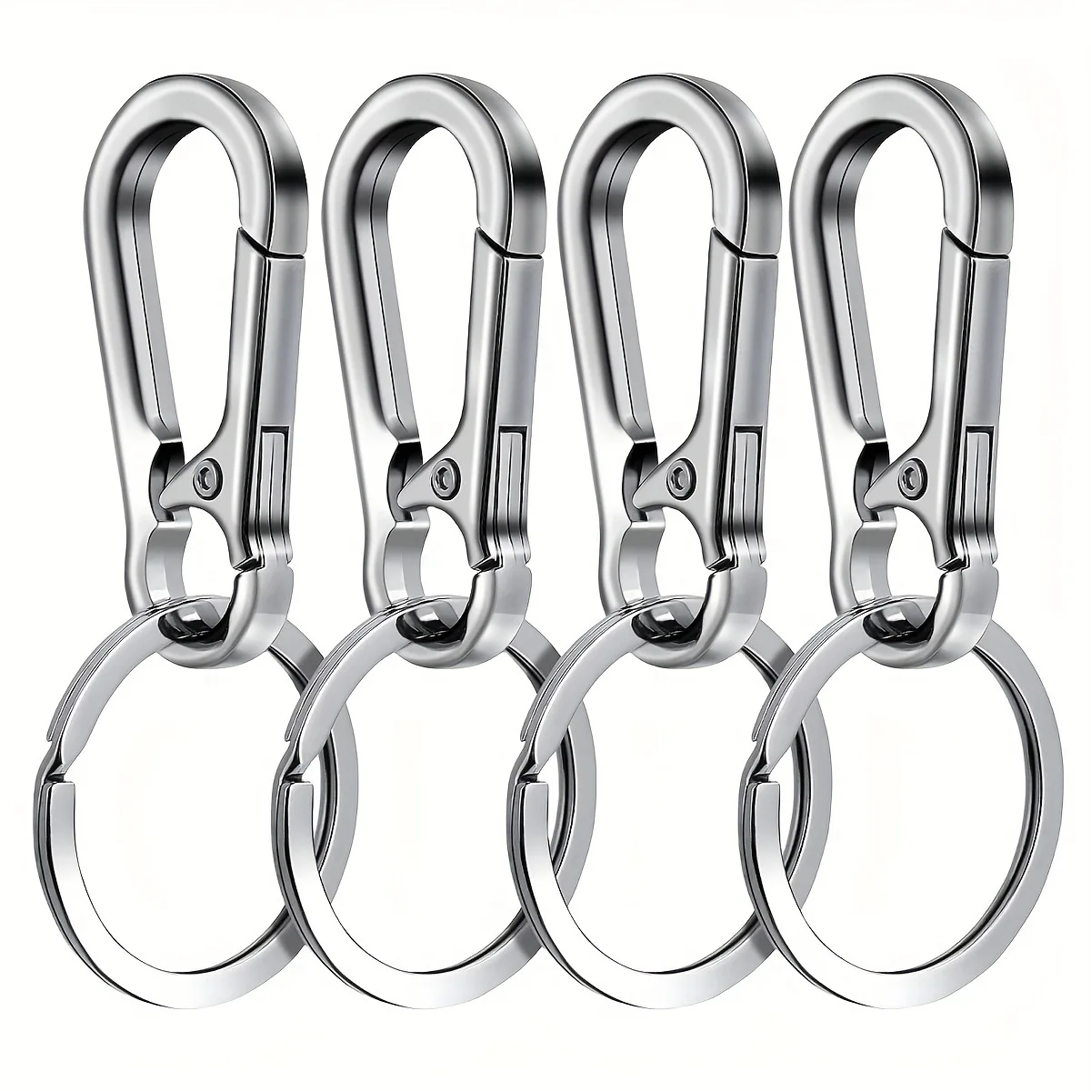 Carabiner Clip Keychain 4Pcs for Car Keys