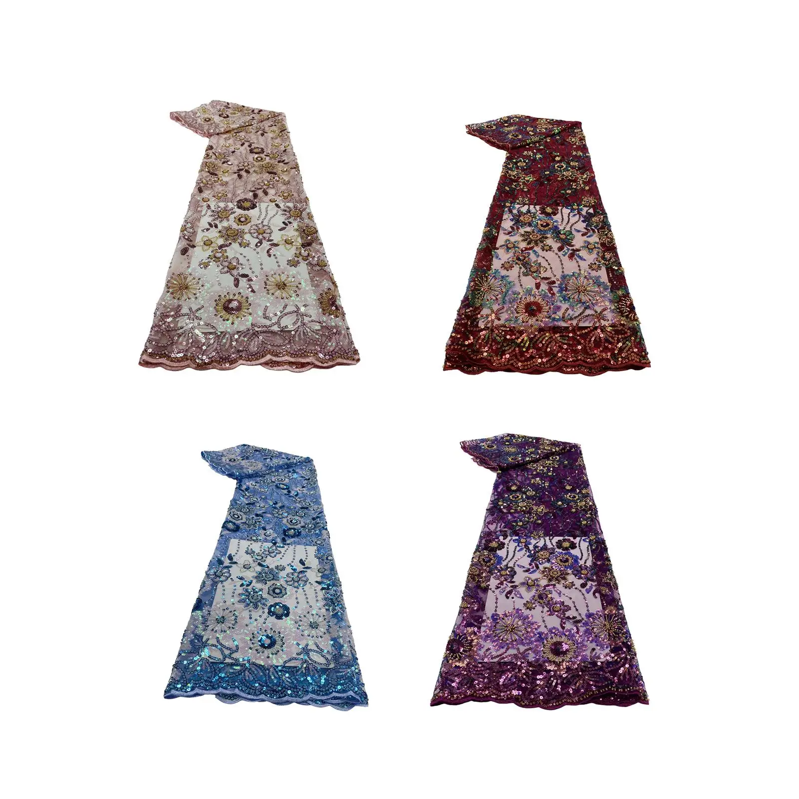 

African Lace Fabric Tulle for Wedding Party Dresses Evening Dresses Clothes