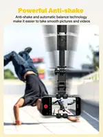 AOCHUAN 1-Axis Handheld Gimbal Stabilizer Selfie Stick Tripod with Fill Light AI Face Tracking Gesture Operation Multipurpose - Image 5
