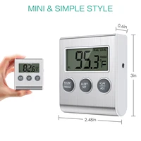 Thermomètre de réfrigérateur ORIA, thermomètre de congélateur avec sonde externe, thermomètre numérique pour réfrigérateur pour la maison, la cuisine et les restaurants 4