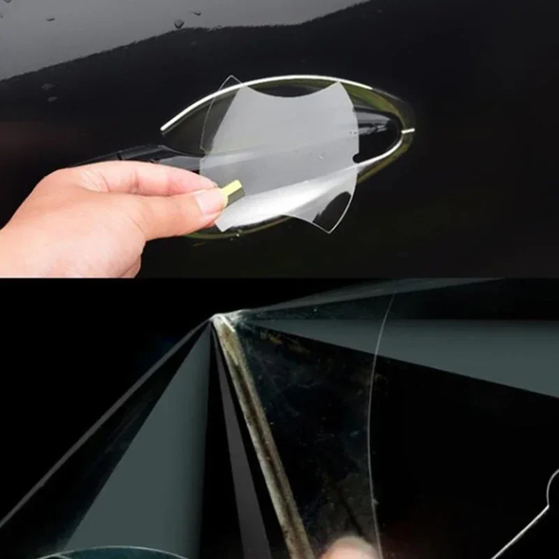 5-Pack Transparent Door Handle Anti-Scratch & Anti-Collision Protective Stickers