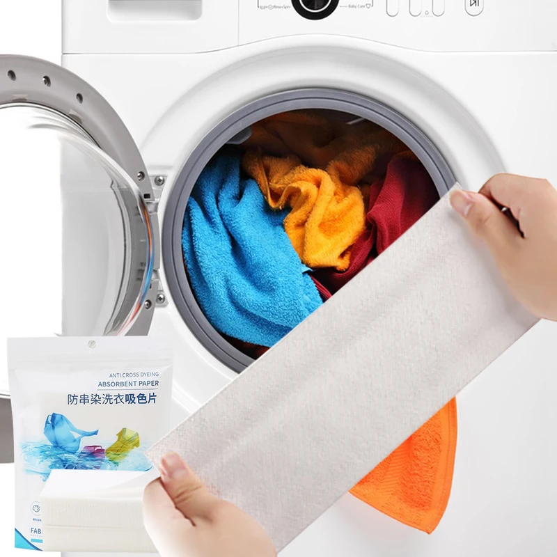 50 Pcs Laundry Tablet Washing Machine Use Color Absorption Sheet Color