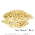 Gold 24x14mm