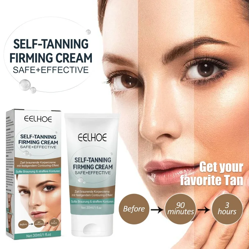 Effective Tanning Cream Men Women Skin Bronzing Booster Sun-free Blackening Cream for Body Face Summer Brown Bronzer Lotion