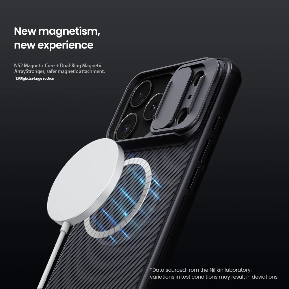 Nillkin Magnetic CamShield Pro Camera Slide Case with Magsafe - Durable Hard PC Back Cover