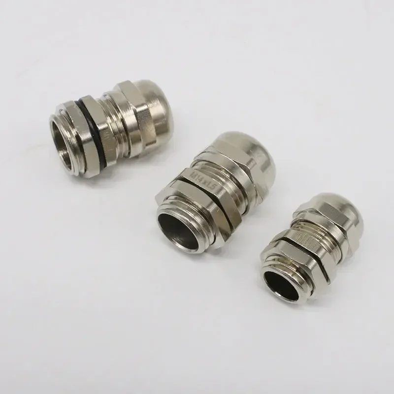 2PC PG7 3.0-6.5mm Waterproof Connector Cable Gland Entry IP68 for 3-6.5mm PG9 PG11 PG13.5 PG16 PG19/21 Brass