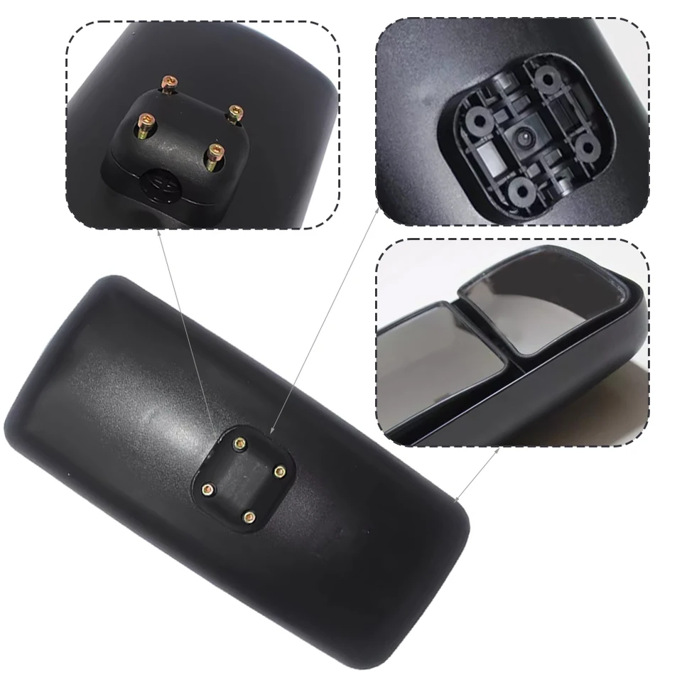Cadre De Rétroviseur Gauche Et Droit Pour Volkswagen T5 / Caddy 2004-2009 - Noir, Neuf