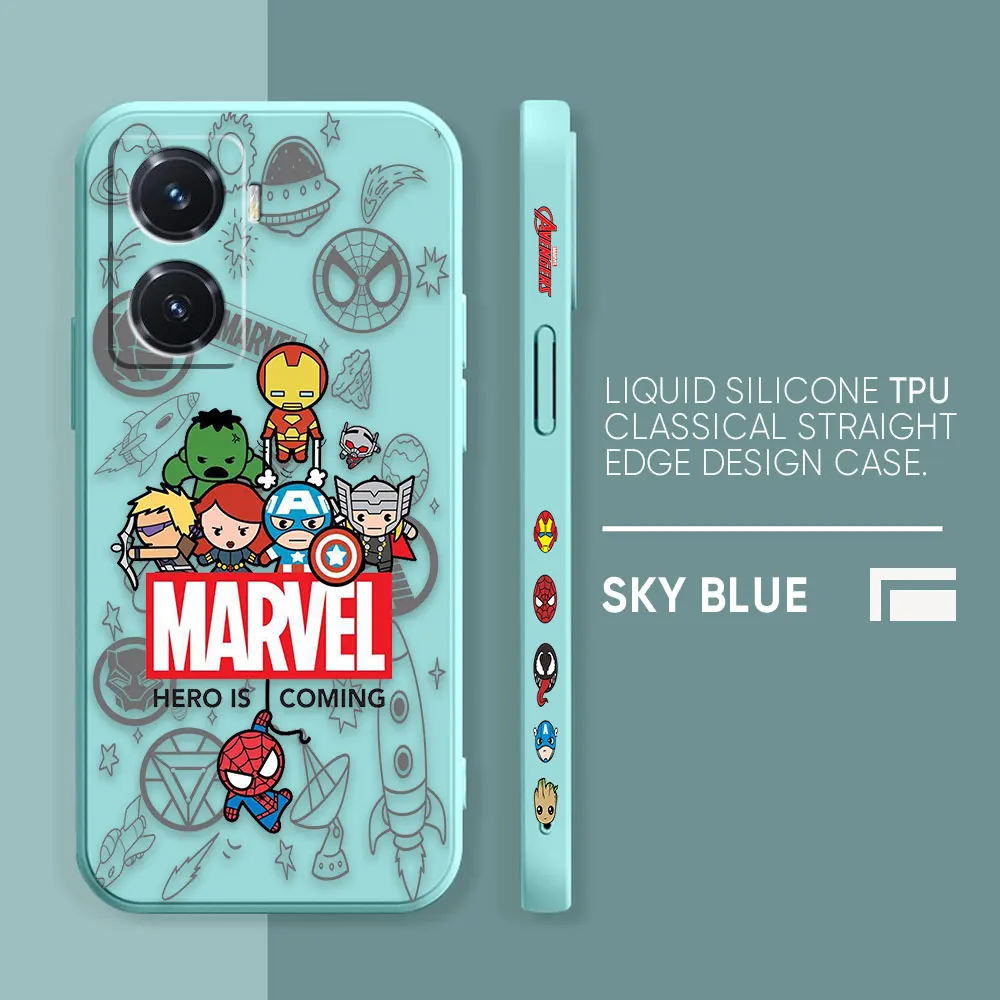 thumbnail image 1 of Case For VIVO Y55 Y52S Y53S Y66 Y55S Y73S 5G Y85 Y93 Y76 Y91 Colour Simple Liquid Silicone Shell Case Marvel Groot Baby Manga, 1 of 5