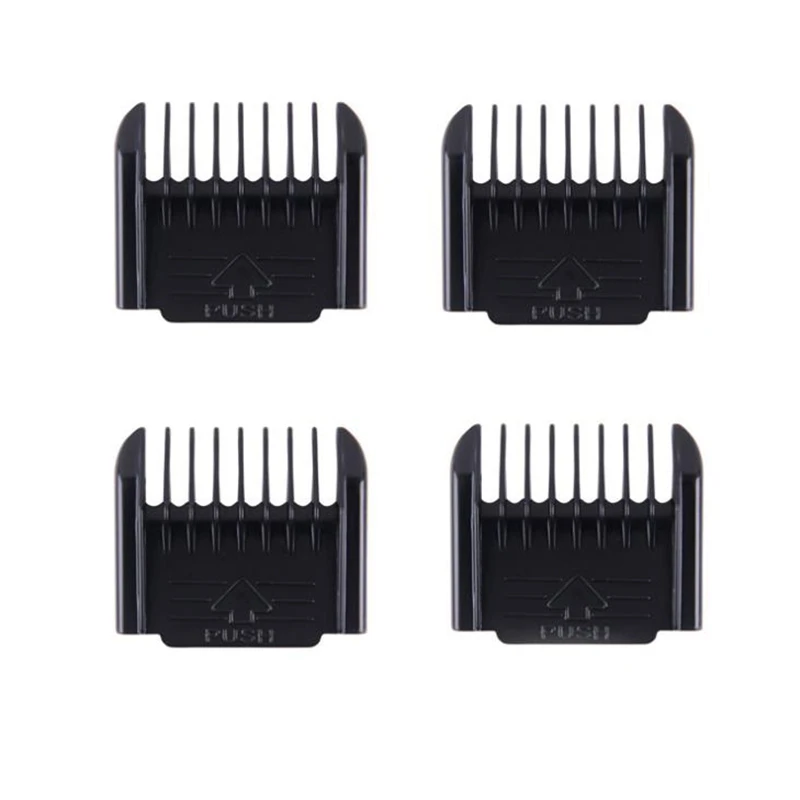 Electric Clipper Accessories,4Pcs Cut Clipper Limit Comb Guide Attachment Size Barber Replacement 2