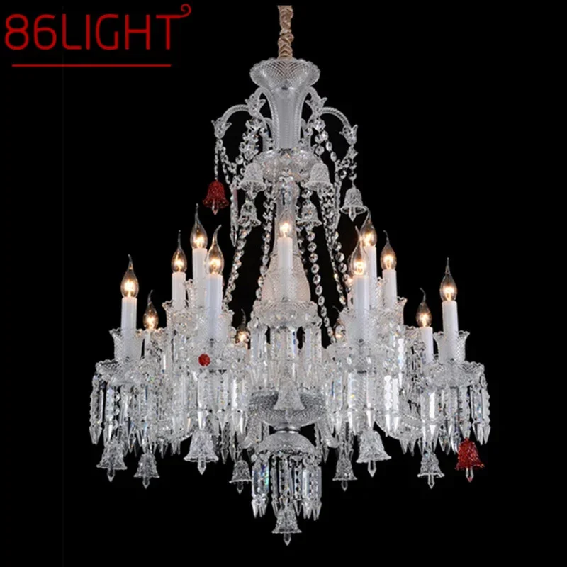 

86LIGHT Luxurious Style Crystal Pendant Lamp European Candle Lamp Art Living Room Restaurant Bedroom Villa Chandelier