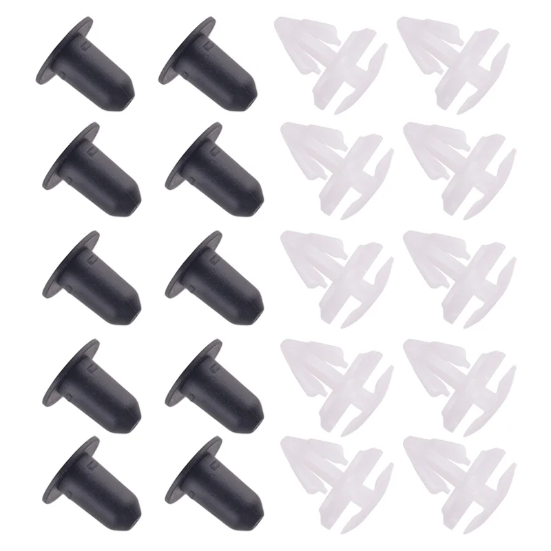 20pcs Car Door Panel Trim Moulding Retainer Clip Grommet 3C0853585 3C0853586 Fit for VW Skoda