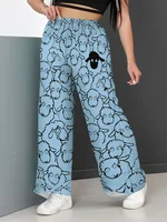 CLOOCL Fashion Women Pants Animal Lambs Bule 3D Printed Casual Trousers Plus Size Cute Black Sheep Pant Leg Design Streetwear