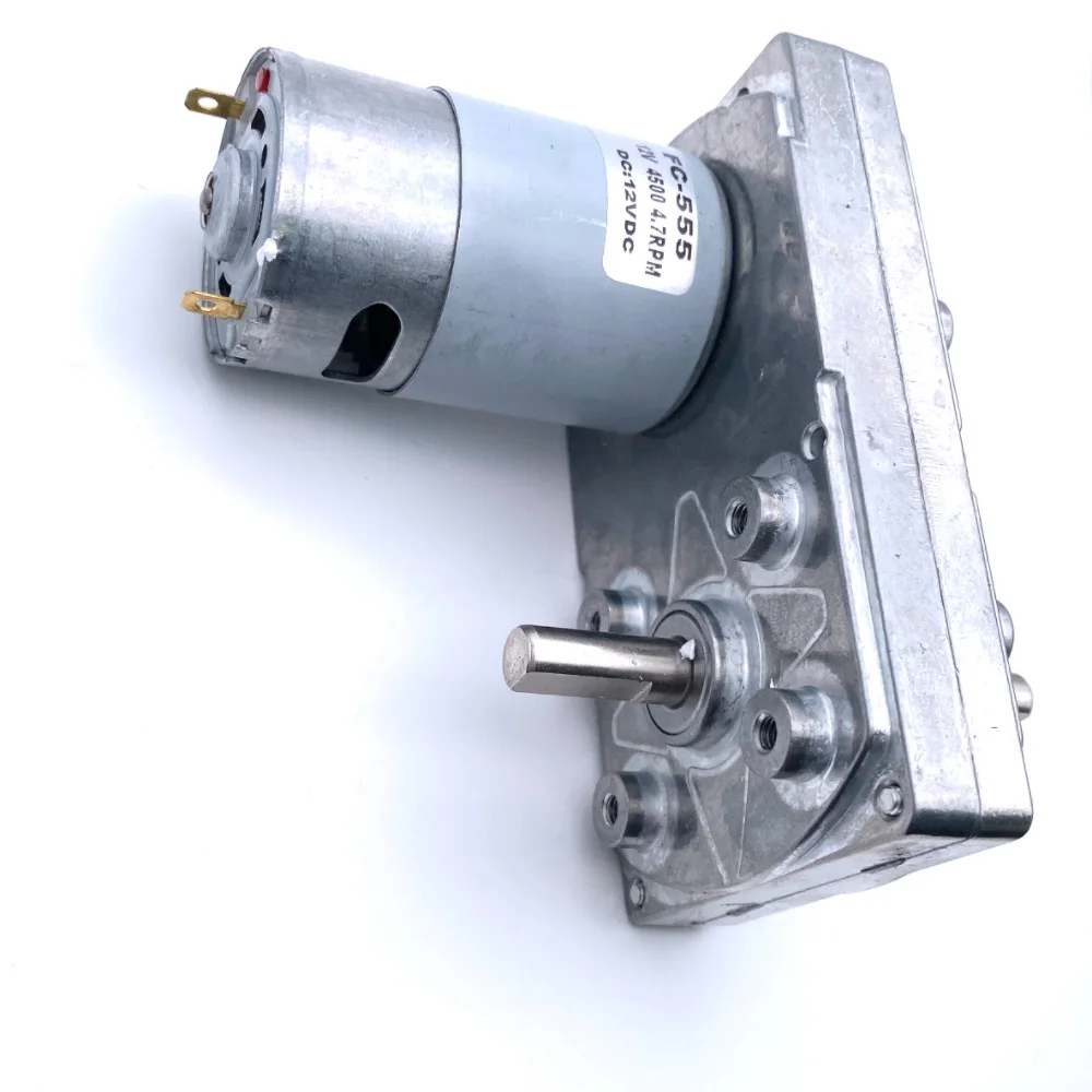 m 6v12v24v, motor elétrico de corte de alho com eixo duplo, quadrado