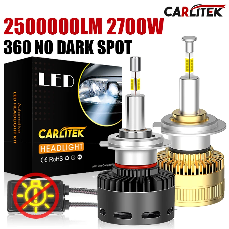 H7 H11 H1 H4 H8 HB3 9005 HB4 9006 Hir2 9012 LED Headlight and Fog Lights for Projector Lenses 2700W 6000K led lights