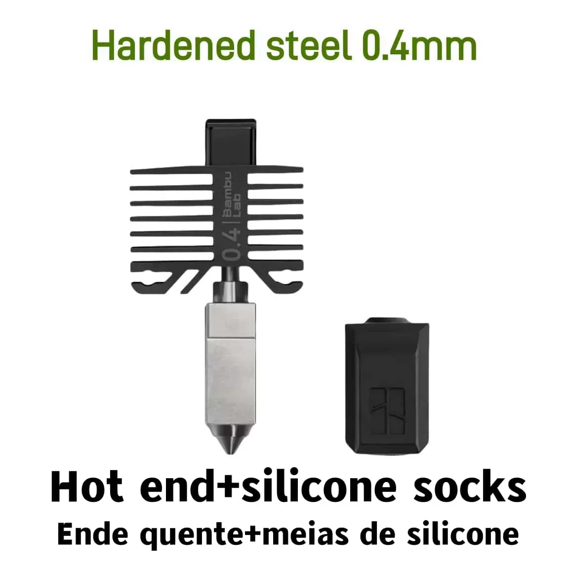 Hotend Amélioré Pour Imprimante 3D Bambu Lab X1/X1C/X1E - Buse 0.4mm Acier, Chauffage Céramique, Kit Complet