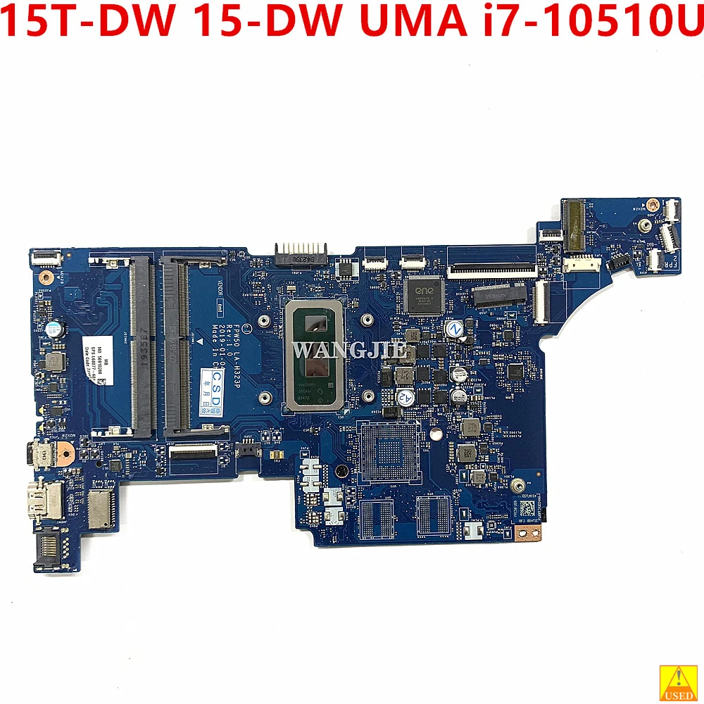 

Для HP 15T-DW200 15-DW 15-DU б/у Материнская плата ноутбука L68077-601 UMA SRGKW L68077-001 WIN FPW50 i7-10510U 100% рабочий