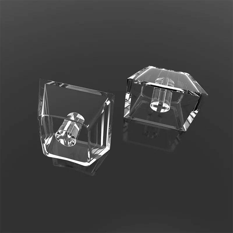 새로운 체리 프로필 PC 투명 키 캡 R1 R2 R3 R4 높이 기계식 키보드 1U 1X 빈 사용자 정의 크리스탈 키 캡 백라이트 WASD 화살표