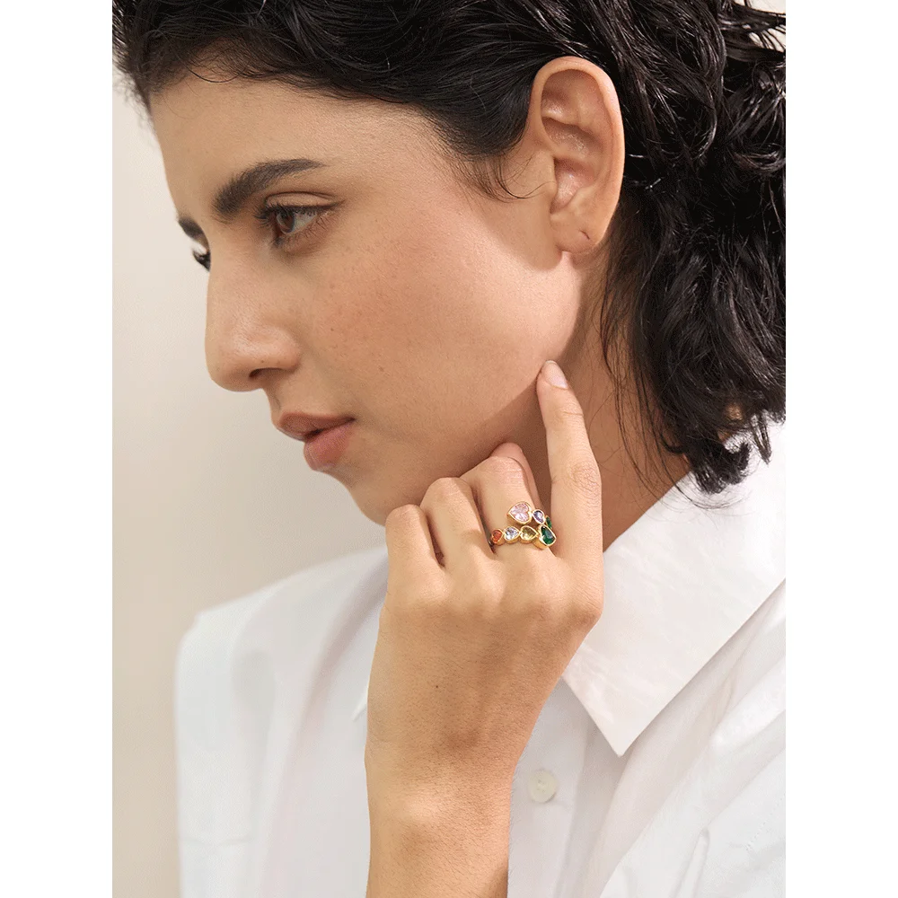 Yhpup Adjustable Fashion Open Ring
